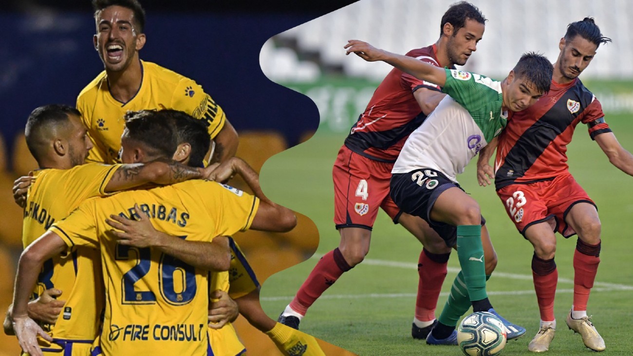 Alcorcón-Girona y Rayo-Racing