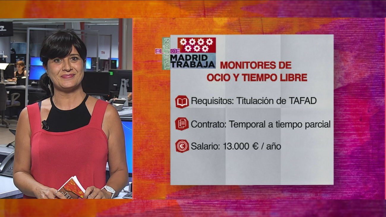 Se necesitan monitores de ocio y tiempo libre