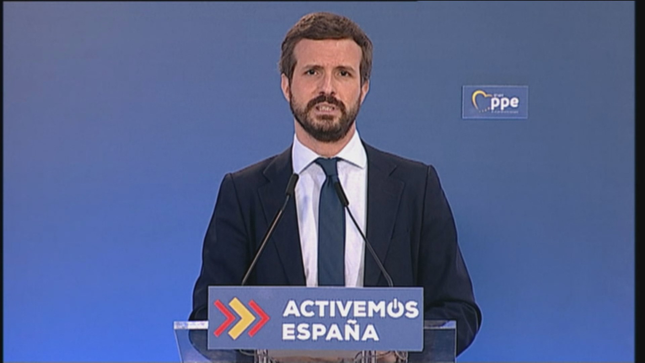 Casado: "El buen acuerdo de la UE es una enmienda a Sánchez por sus pactos con Podemos, Bildu y nacionalistas"