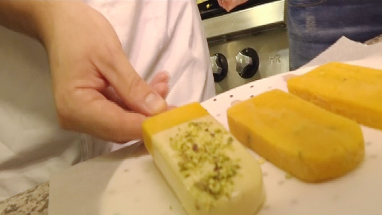 Cómo hacer polos caseros de pistacho