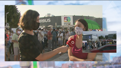 Los trabajadores de Airbus de Getafe se echan a la calle contra los despidos