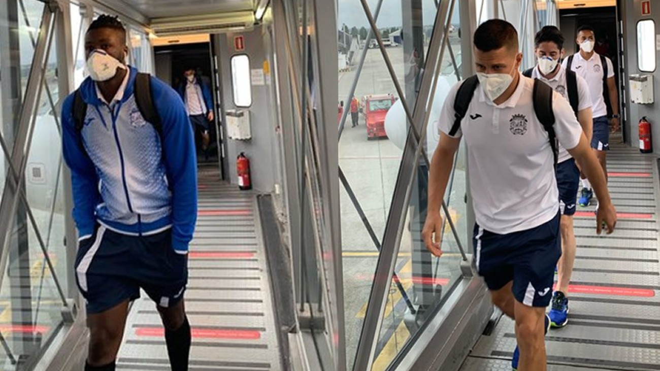 Jugadores del CF Fuenlabrada