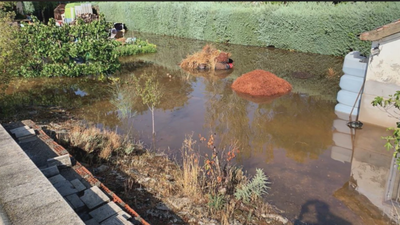 Denuncian los malos olores de una fosa séptica junto a sus casas, en Nuevo Baztán