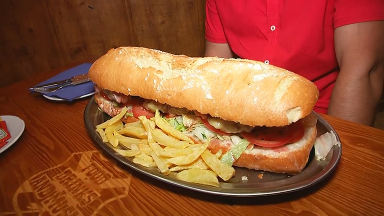 Hamburguesa gigante en Guadarrama