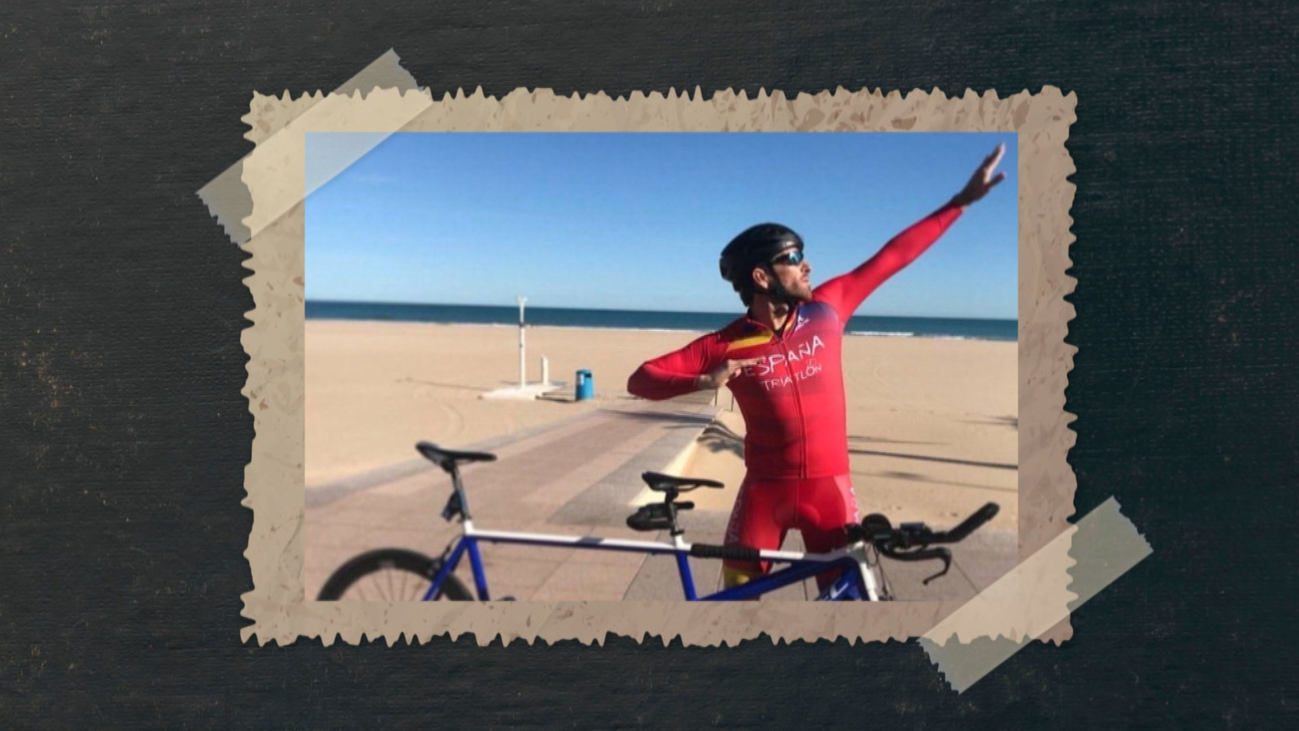 El mayor reto de Jota, el triatleta invidente que se ha convertido en un ejemplo de superación
