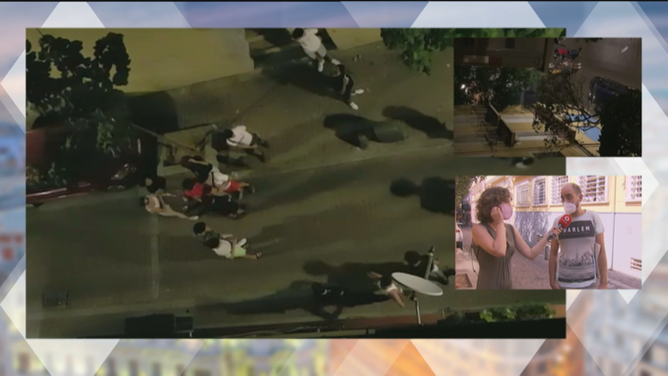 Peleas, botellón sin control ni mascarillas y amenazas a los vecinos en una calle de Vallecas