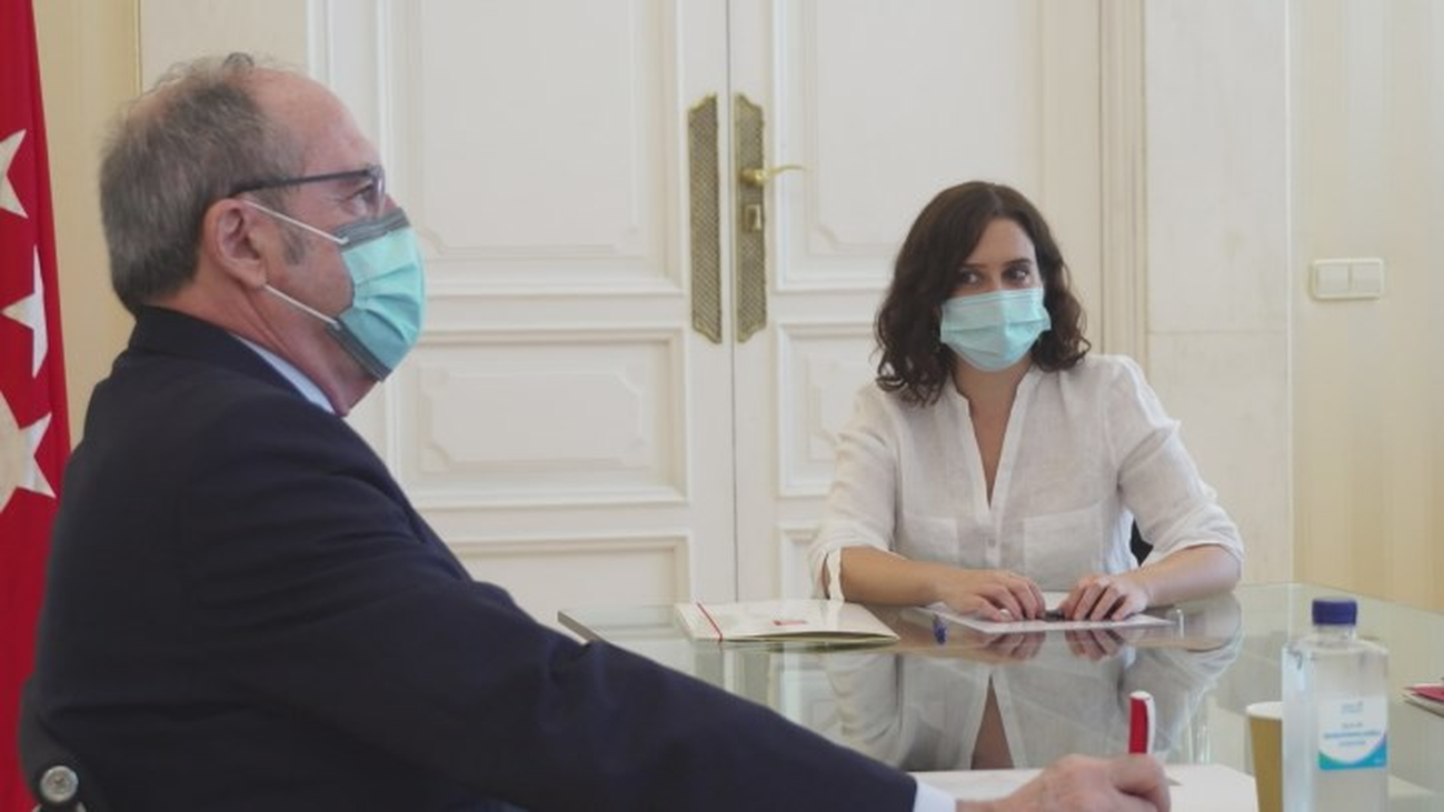 Ayuso y Gabilondo coinciden en reforzar Sanidad y Educación con el fondo Covid no reembolsable