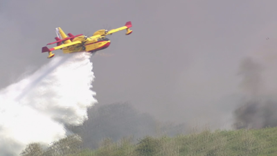 Jornada negra de incendios en Orense con más de 1.000 hectáreas quemadas
