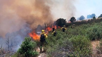 Se eleva a Nivel 2 el incendio forestal declarado en Robledo de Chavela