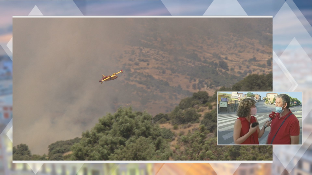 Unas 300 familias duermen fuera de casa por el incendio de Robledo de Chavela