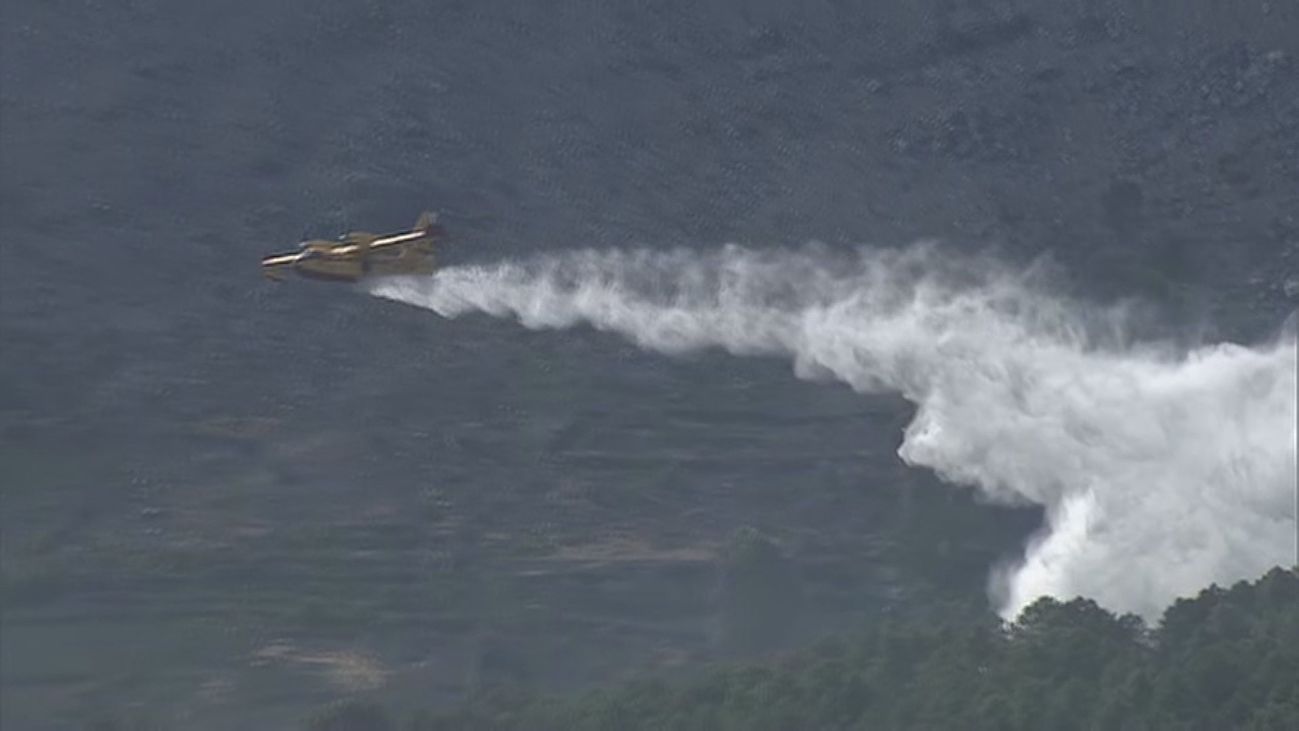 El incendio de Robledo de Chavela sigue su evolución favorable sin focos activos