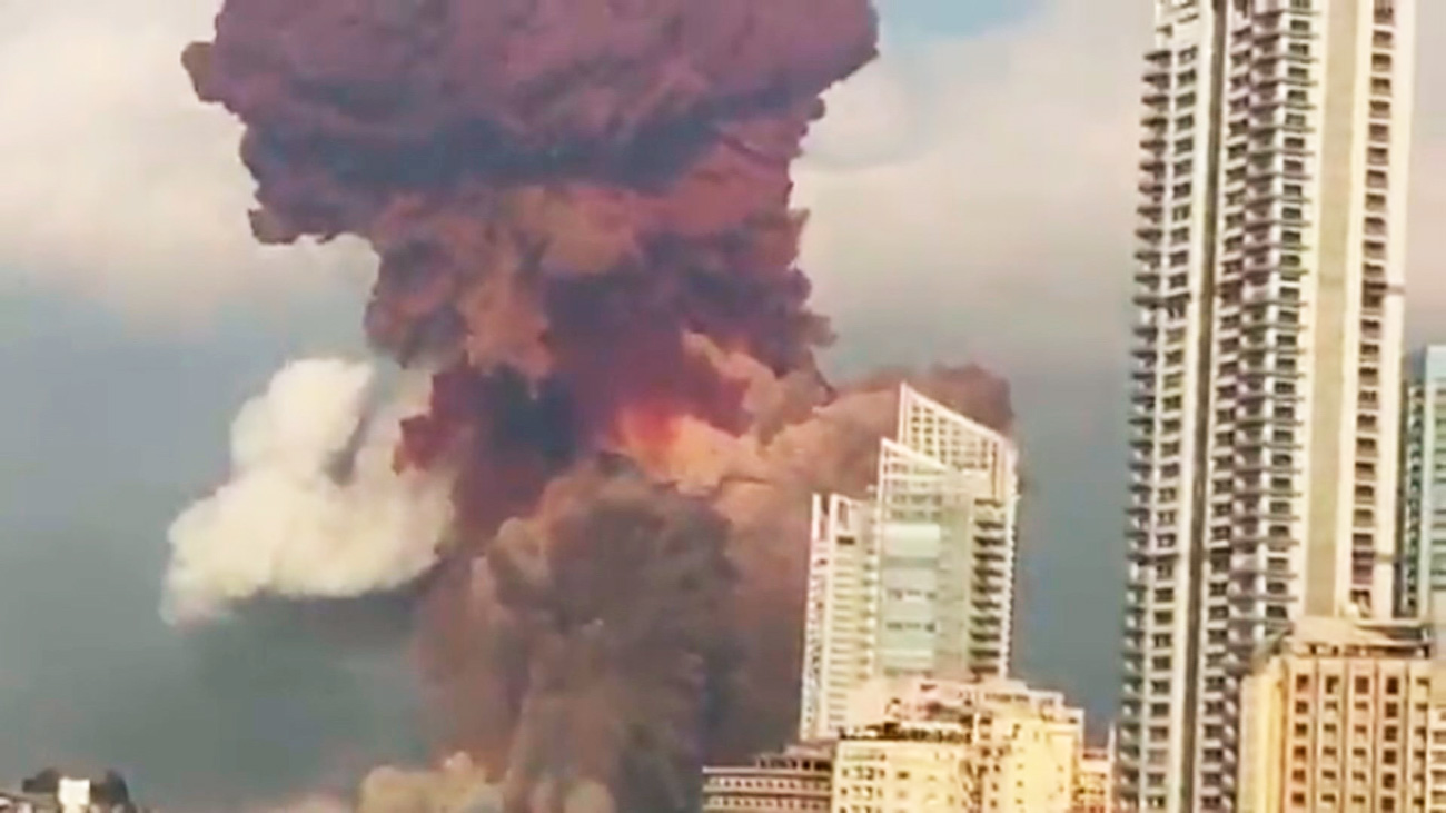 Gigantesca explosión en Beirut con inumerables muertos y heridos
