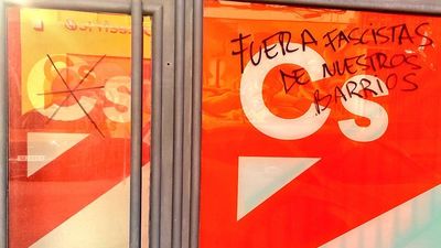 La sede de Ciudadanos en Leganés, vandalizada por tercera vez