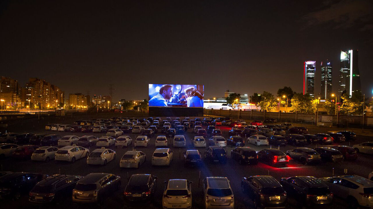 Imagen del autocine de Fuencarral, en Madrid