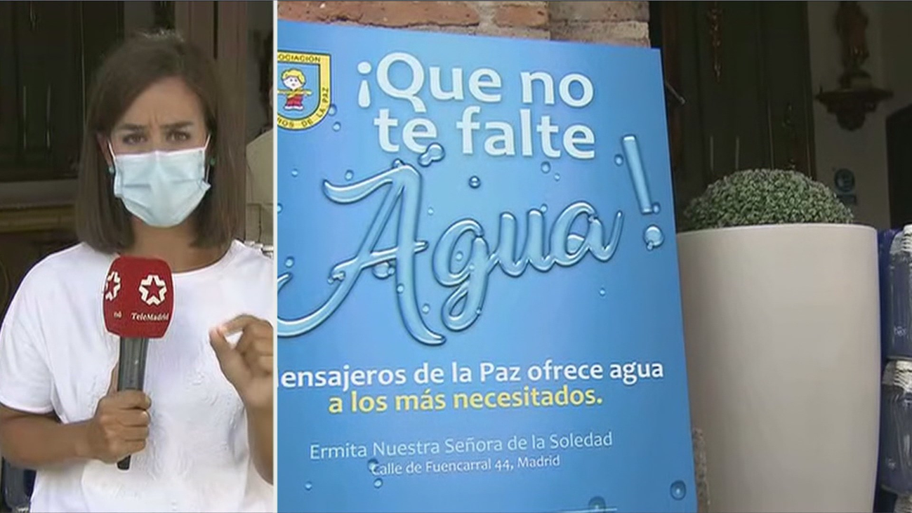 Reparto de agua para combatir las altas temperaturas