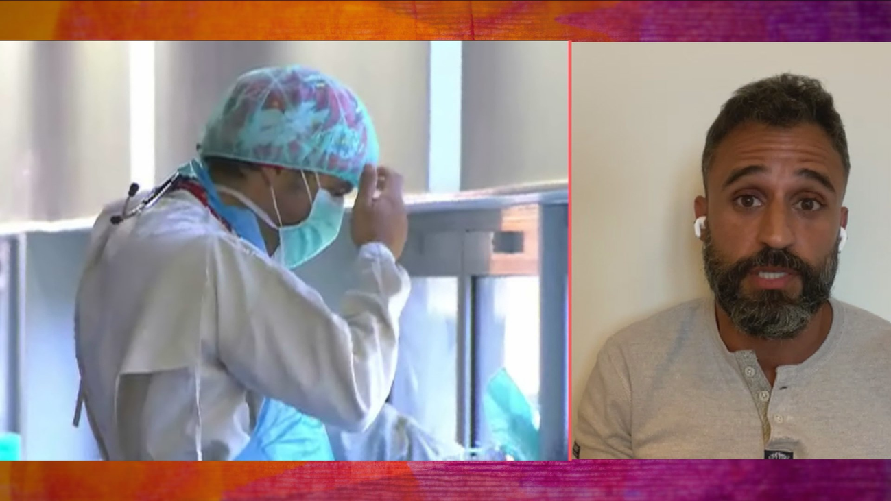 Víctor Aparicio, enfermero de UCI en el Gregorio Marañón: "Los sanitarios están trabajando igual, pero más cansados"