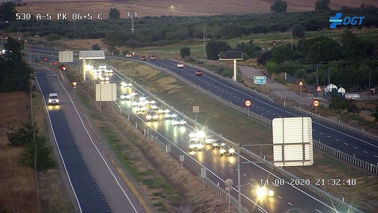 Un accidente en la A-5 ,a su paso por Valmojado, provoca retenciones en Navalcarnero