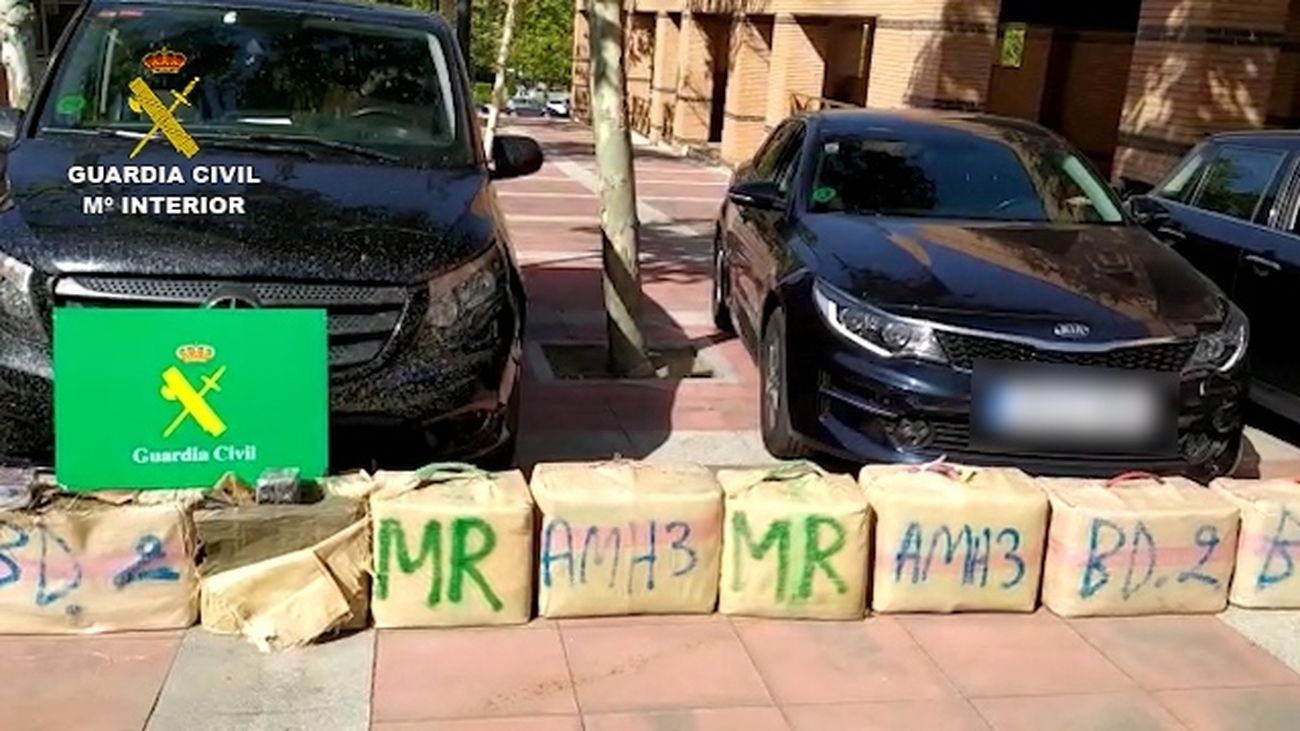 Vehículos VTC que trasportaban la droga