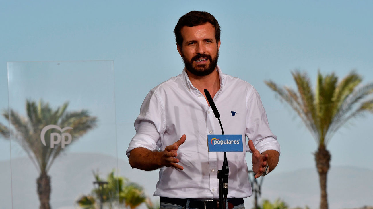 El presidente del partido popular, Pablo Casado
