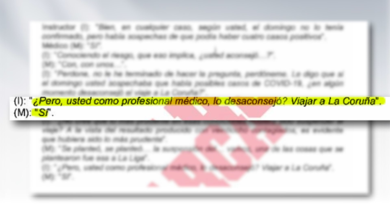 El médico del Fuenlabrada defiende que la decisión de viajar a La Coruña cumplía con los protocolos