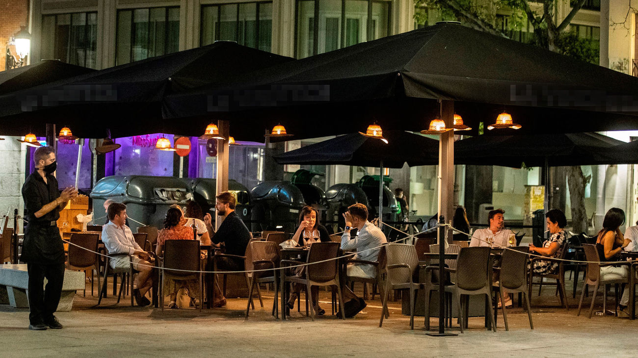 Una terraza del centro de Madrid