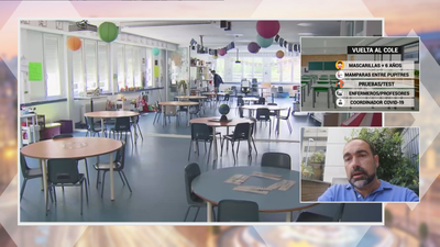 Iván Carabaño: "La AEPap aconseja que en caso de infección en dos grupos distintos, Salud Pública podría cerrar el colegio durante dos semanas"