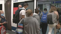 Ligero aumento de afluencia en el metro de Madrid en el primer día tras las vacaciones