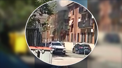 Arde una casa okupada en Plaza de Castilla