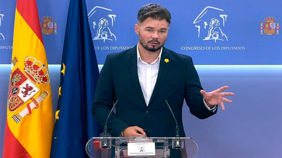 Rufián dice que unos Presupuestos con Ciudadanos son "incompatibles" con ERC