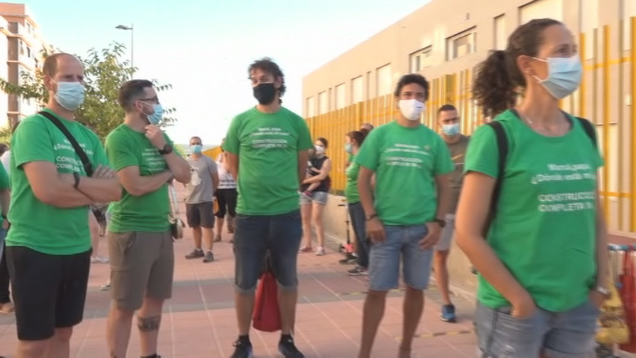 Protestan contra el cierre de un colegio en Getafe