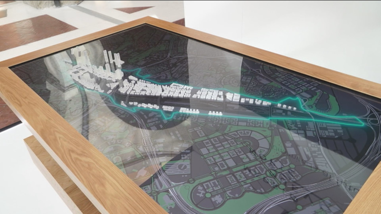 La maqueta digital de Madrid Nuevo Norte se expone en Sol