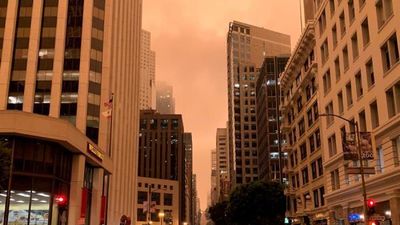 Apocalítico cielo naranja en San Francisco por los incendios