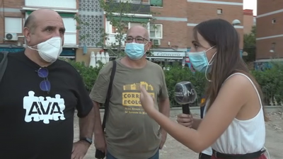 Acumulación de basura en los parques de Aluche