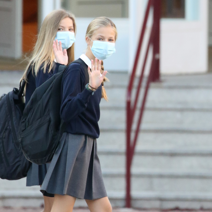 La princesa Leonor deberá guardar cuarentena por un positivo de una compañera de clase