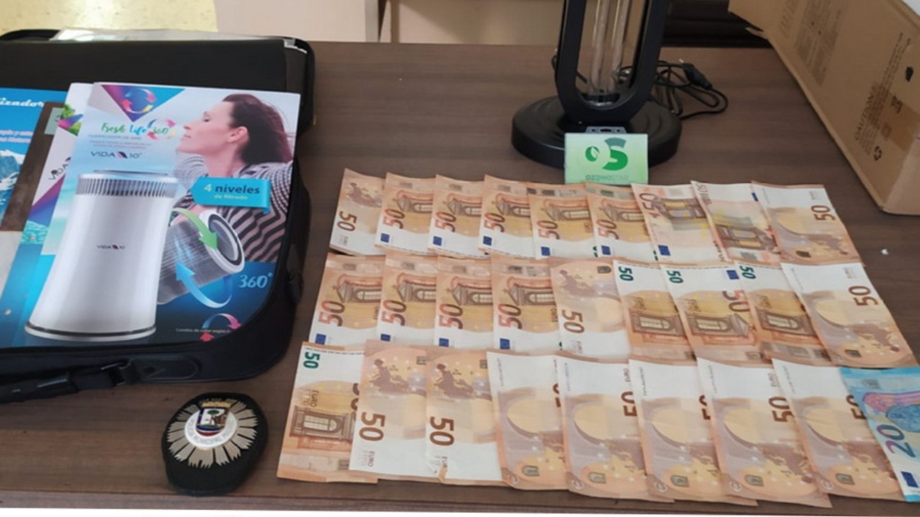 Dinero incautado por la Policía Municipal de Madrid