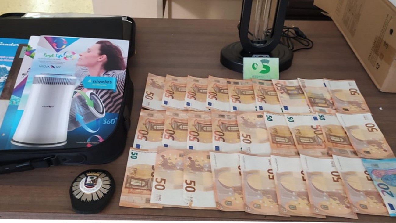 Dinero incautado por la Policía Municipal de Madrid