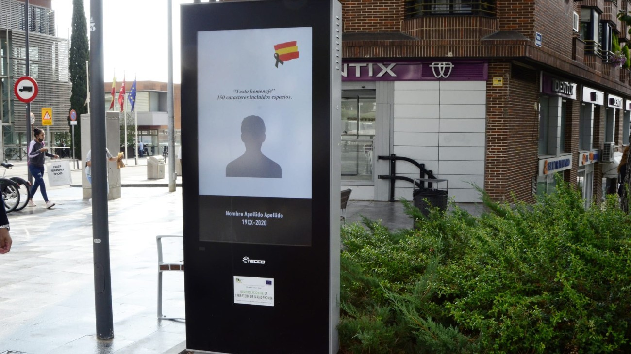 Mupi electrónico en Boadilla