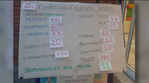 Sanitarios agotados en Vallecas cuelgan un cartel con las numerosas citas y piden comprensión: “No podemos más”