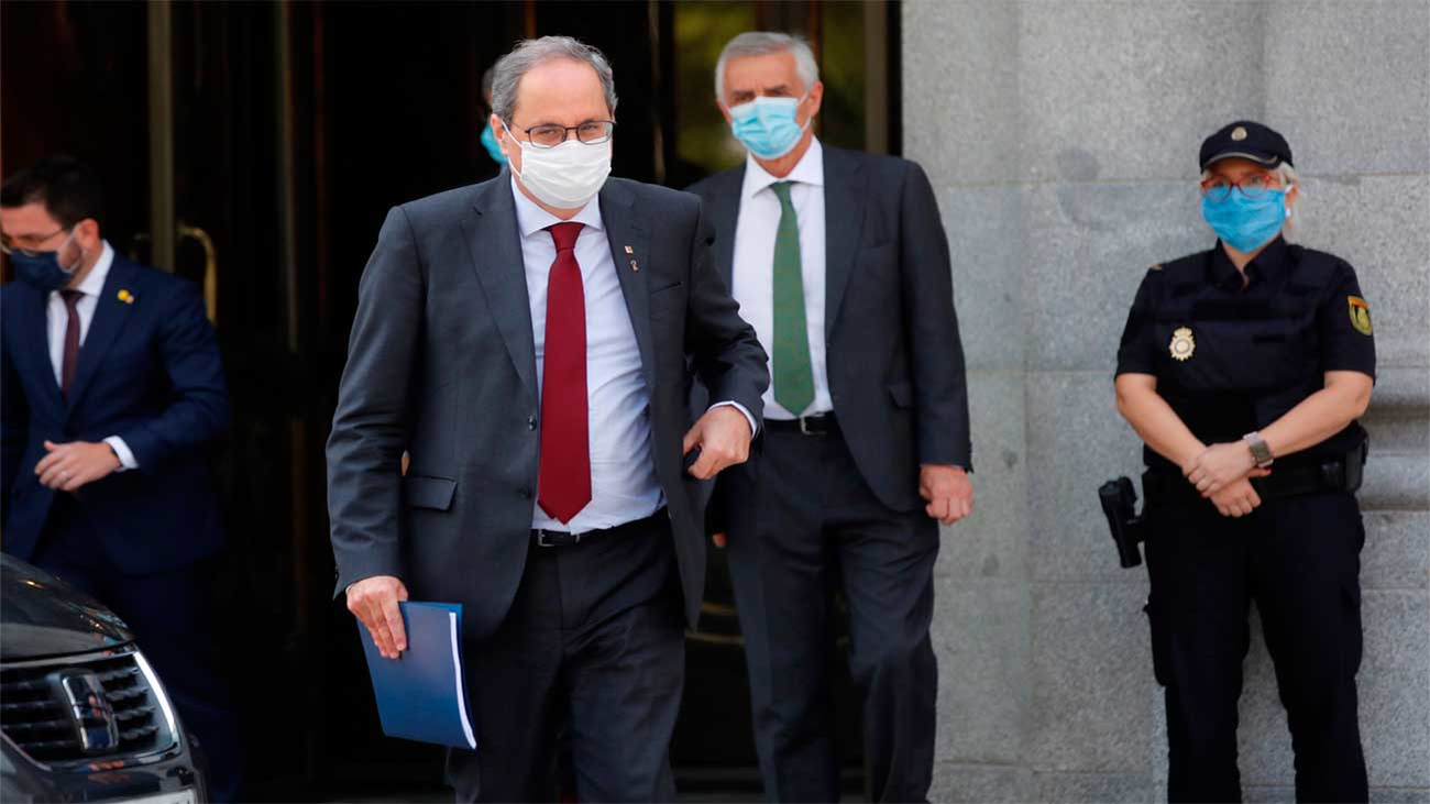 Torra descarta elecciones y denuncia la “falta de imparcialidad” del Supremo