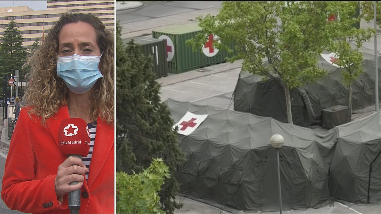 Instalan tiendas de campaña para triaje de enfermos en el Gómez Ulla