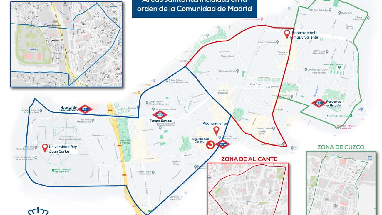 El alcalde de Fuenlabrada colocará carteles con las restricciones en todos los portales de las tres zonas afectadas