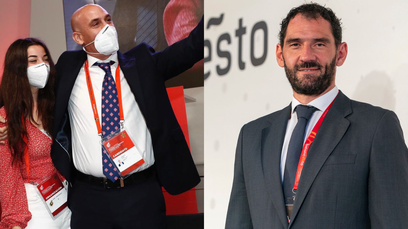 Luis Rubiales y Jorge Garbajosa