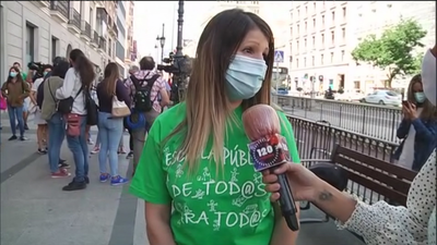 Primer día de huelga educativa en Madrid: "Es la única salida que nos ha dejado la Comunidad de Madrid"