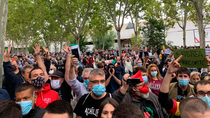 Podemos y Mas Madrid reivindican las protestas contra Ayuso