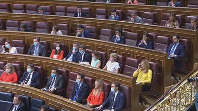 Podemos y otros grupos piden más restricciones de aforo en el Congreso de los Diputados