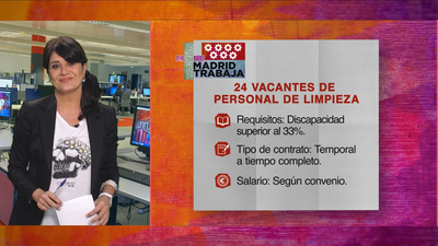 Se necesitan 24 trabajadores para personal de limpieza