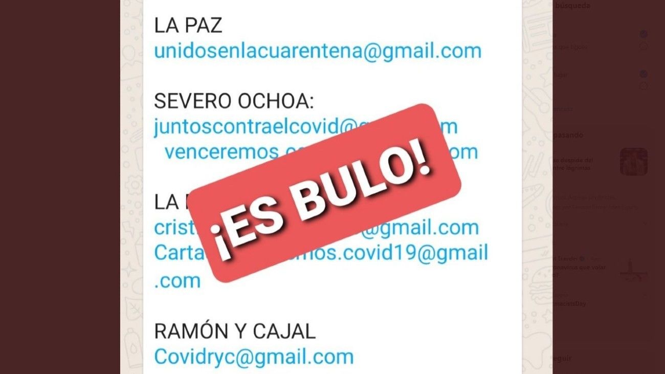 Aumentan los falsos anuncios para trabajar en los hospitales de Madrid