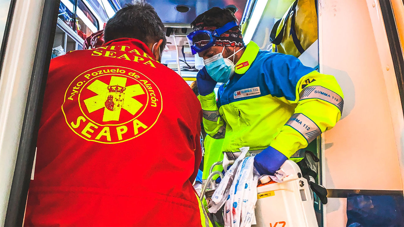 Herido grave un motorista tras colisionar con un turismo en Pozuelo de Alarcón