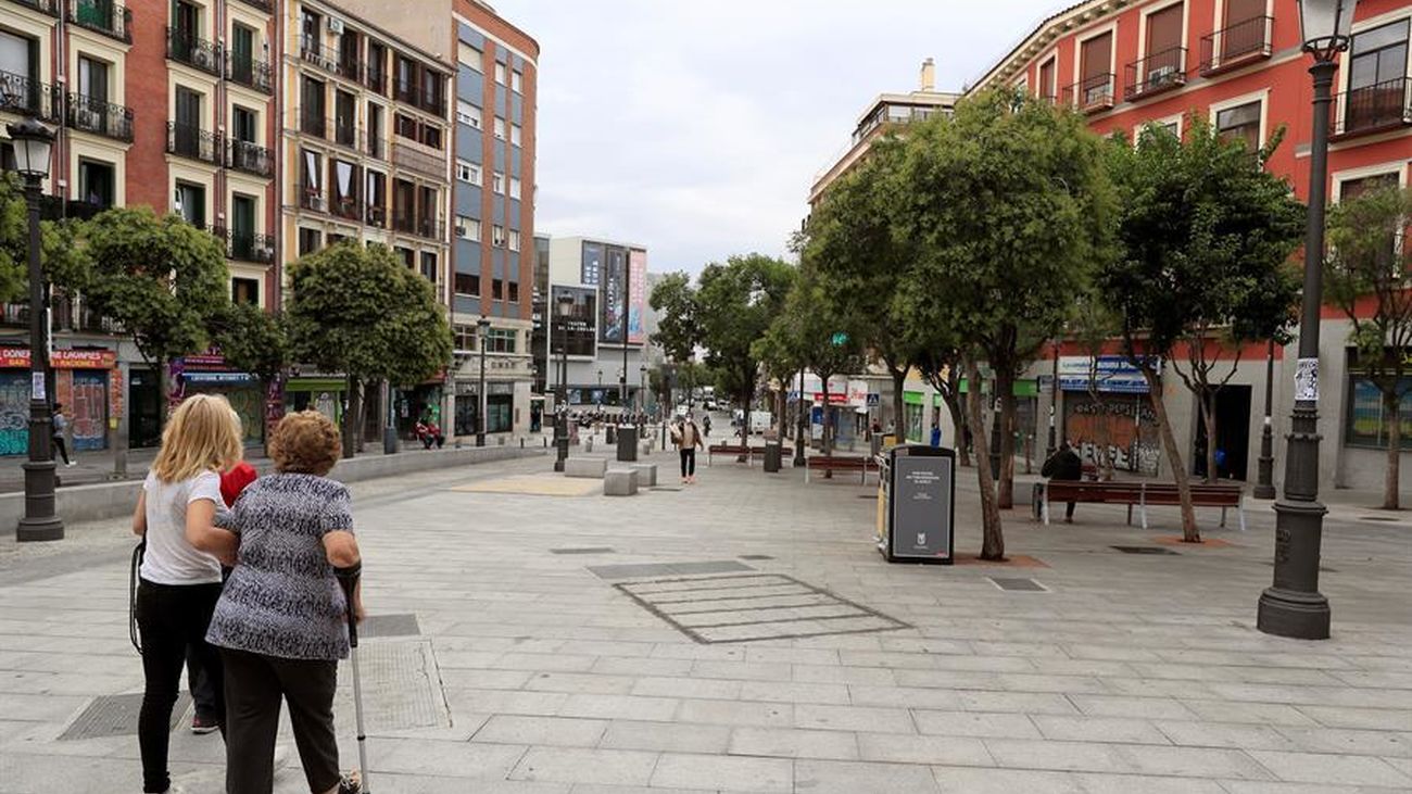 Agresión con una espada casera en un parque de Lavapiés