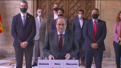 Torra pide perseverar en la "ruptura democrática" por la independencia de Cataluña